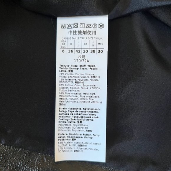 Marella Faux Leather Coated Pencil Skirt - 6 - Picture 13 of 15